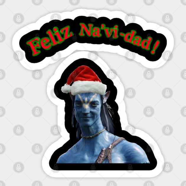 ¡Feliz na’vi-dad!😂 Sticker by Thalionwen Creates